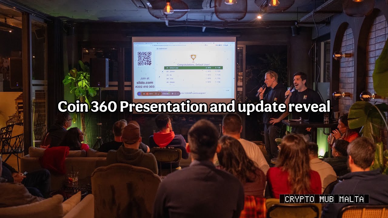 Coin 360 Presentation and update reveal.