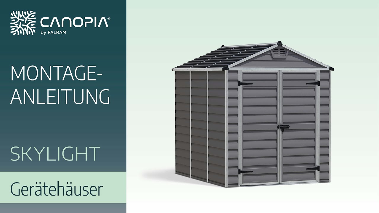 Aufbau eines Gerätehauses SkyLight™ 6' Serie [VOLLSTÄNDIGE ANLEITUNG]