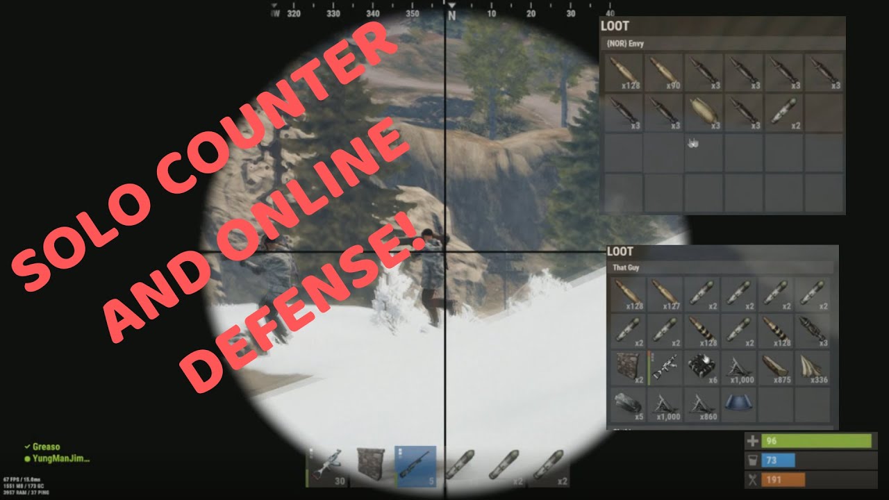 RUST- Solo Counter Raid & ONLINE Raid Defense!