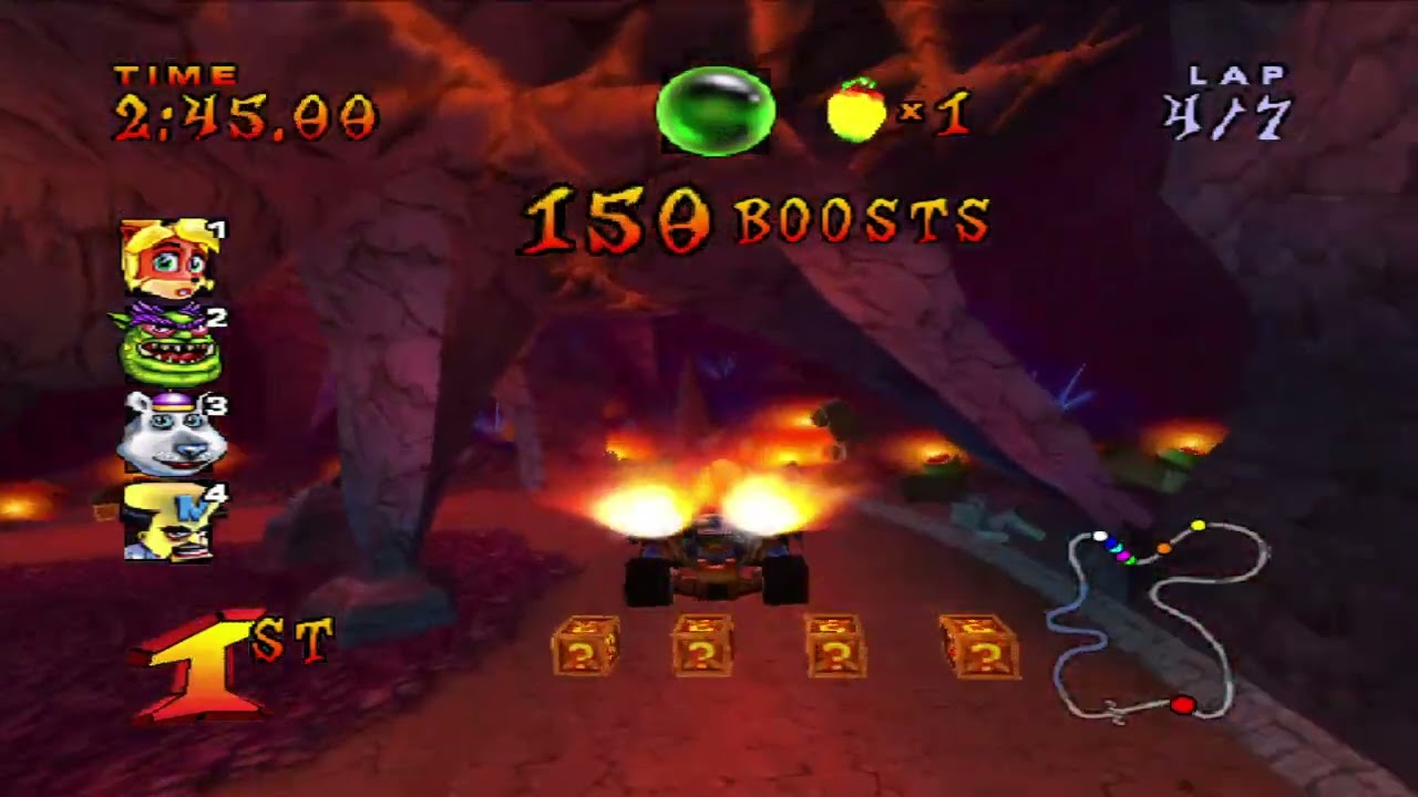 Crash Nitro Kart Deep Sea Driving 7 Laps Coco CNK