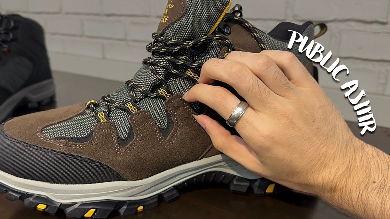 ASMR in Public at a Shoe Store 🥾 Lofi, Tapping, Scratching, Camera Tapping