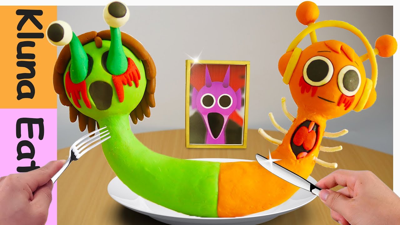 Crazy( Green & Oren) menu food! | ASMR Klunatik Classic