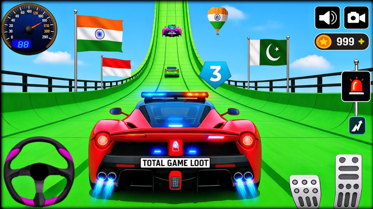 Ramp Car Racing 3D Gameplay _ endroid || Ramp Car Stunts Racing Video New Amazing Game Videos