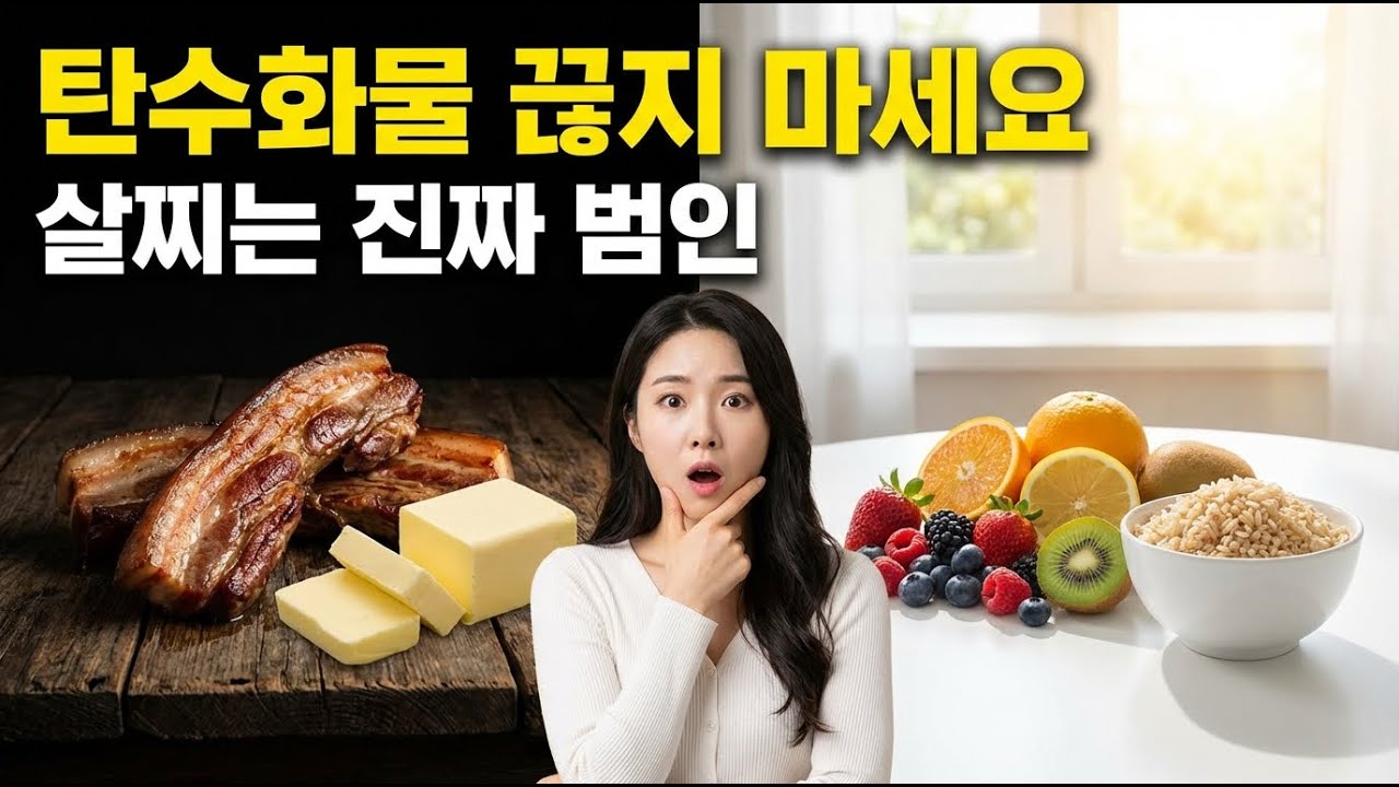 죽어라 굶고 운동해도 살이 안 빠진다면? 범인은 탄수화물이 아닙니다.