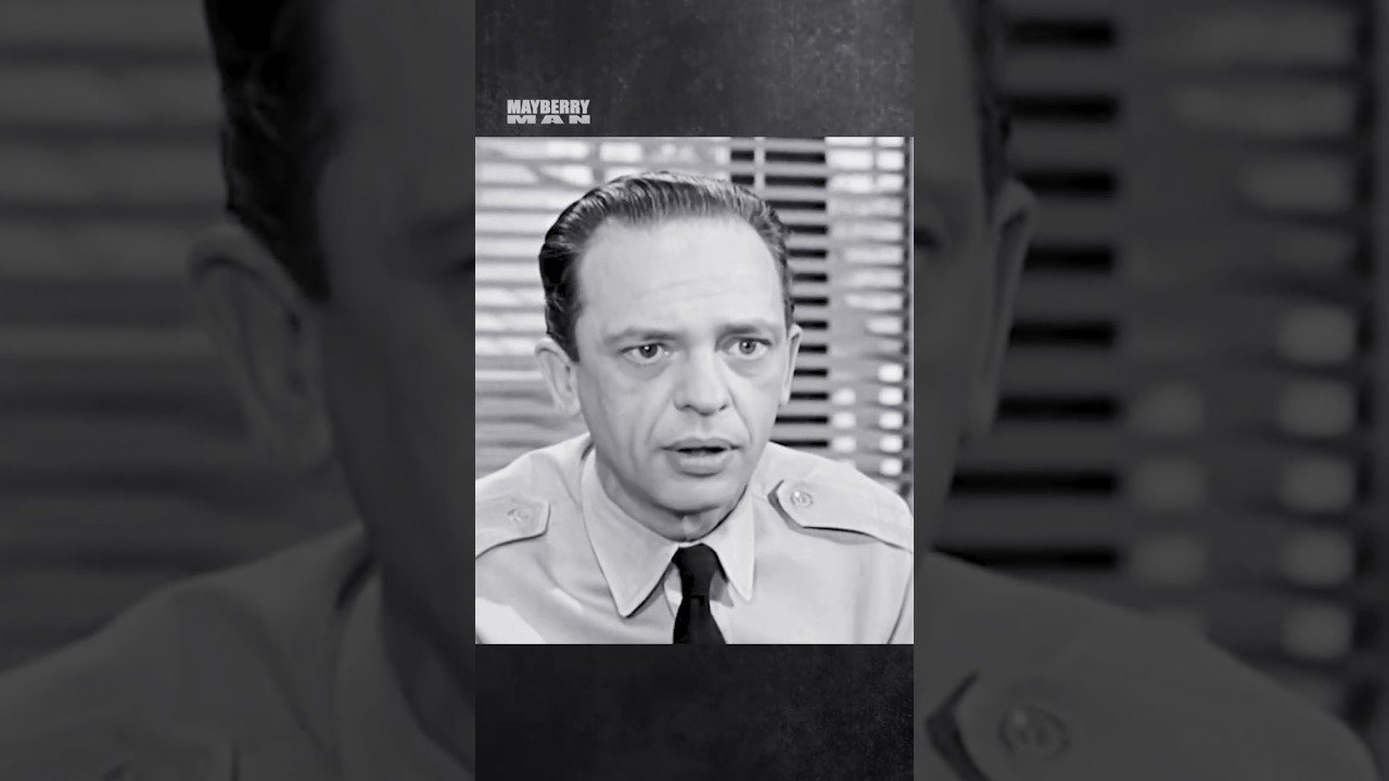 Barney Defends Andy #theandygriffithshow #donknotts #classictv #shorts