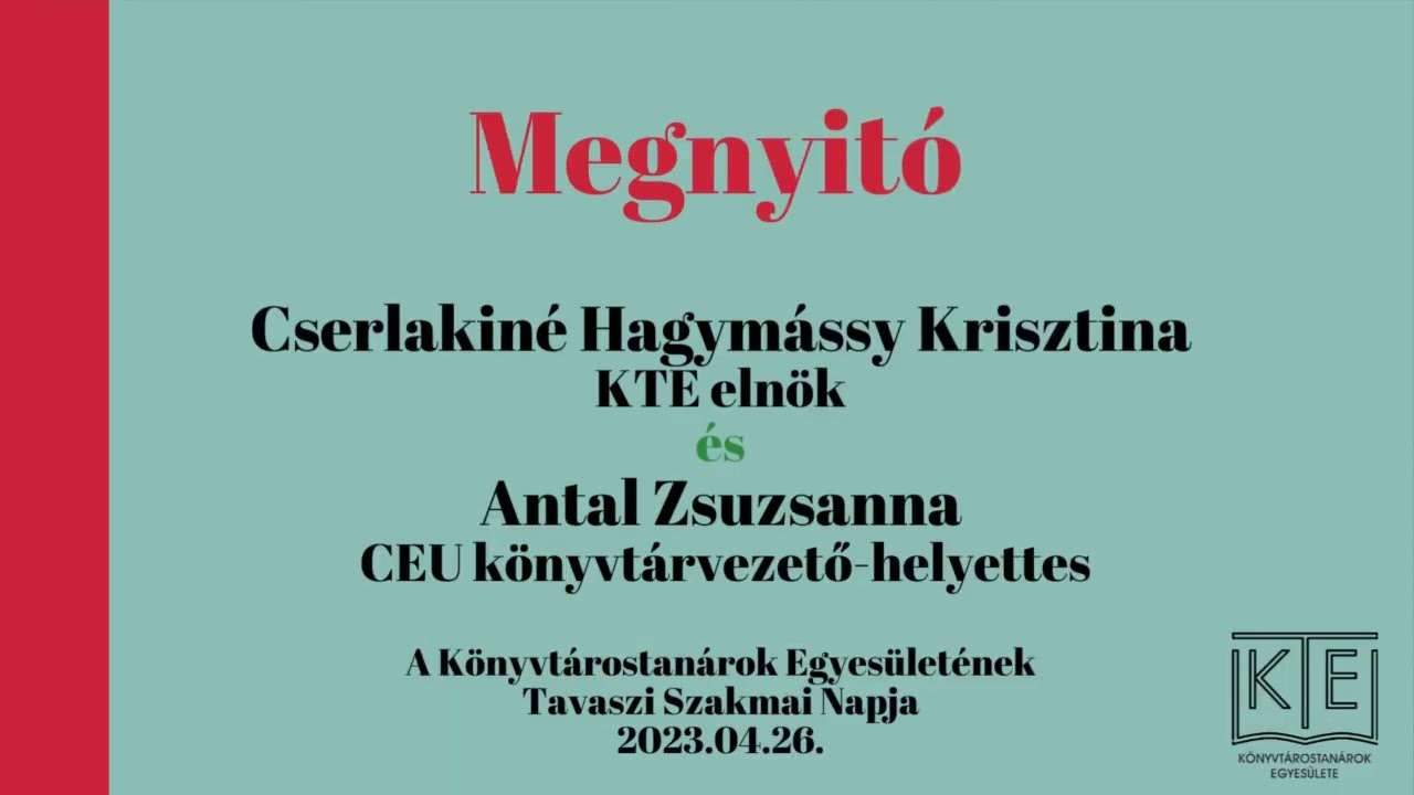 KTE TSZN 2023 megnyitó