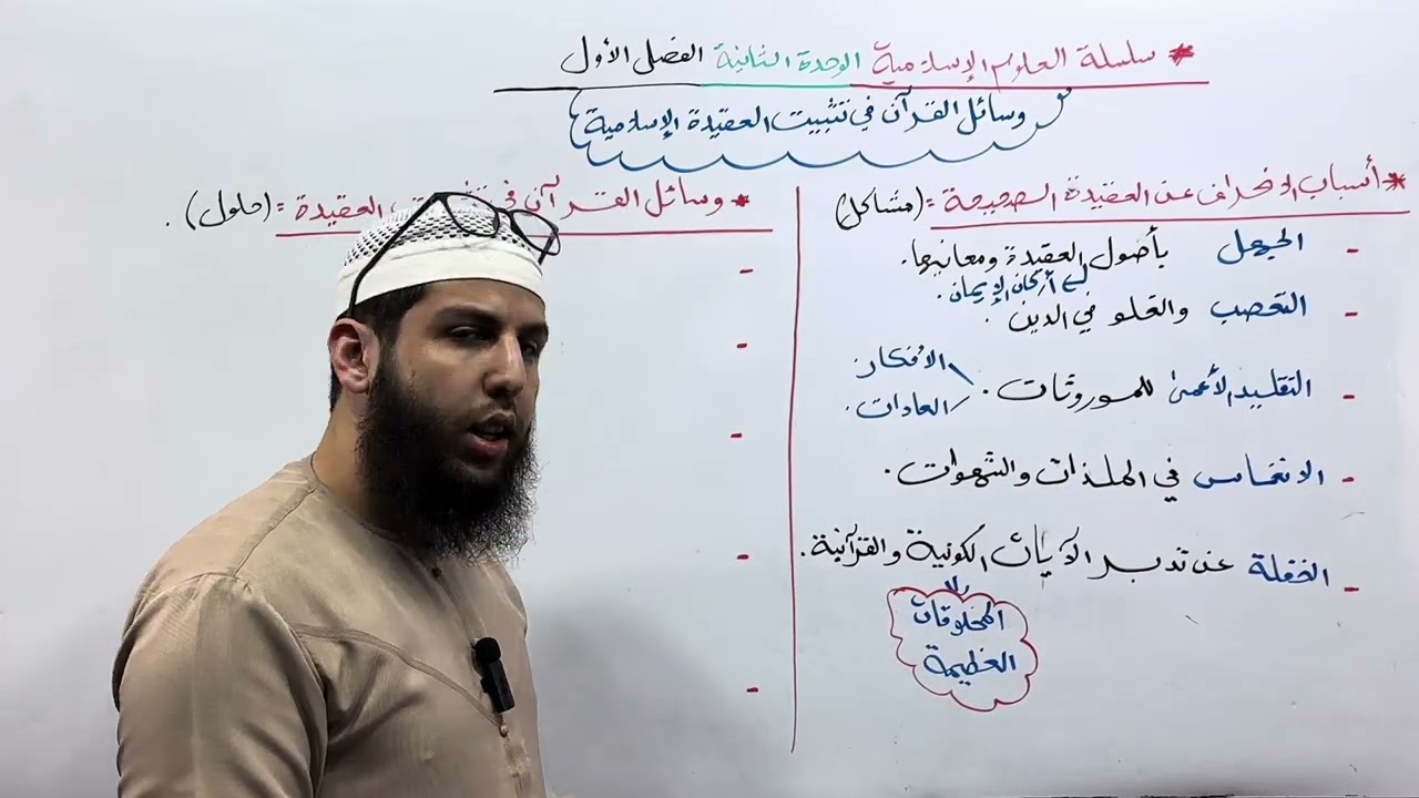 العلوم الإسلامية| وسائل القرآن في تثبيت العقيدة بطريقة جد مبسطة🔥