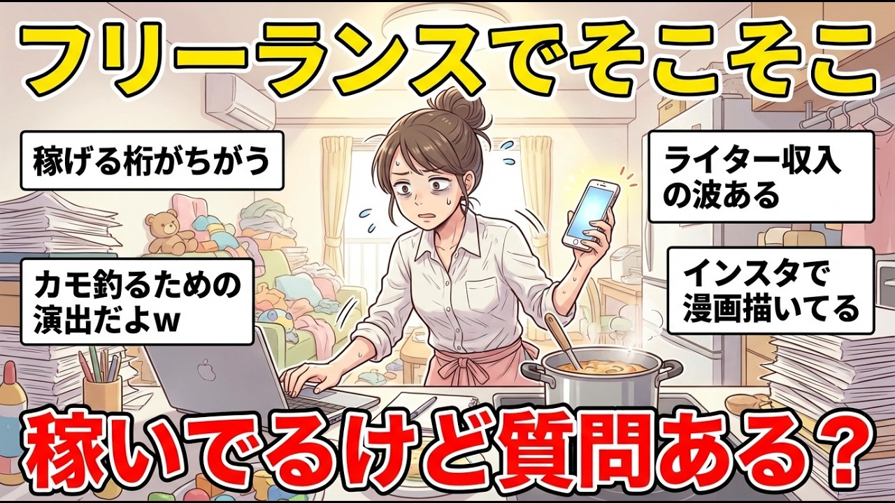 【ガルちゃん有益】フリーランスで稼いでいる人！何やってるか教えてww　副業にもおすすめ！？【ガルちゃん雑談】【更年期キツイ】