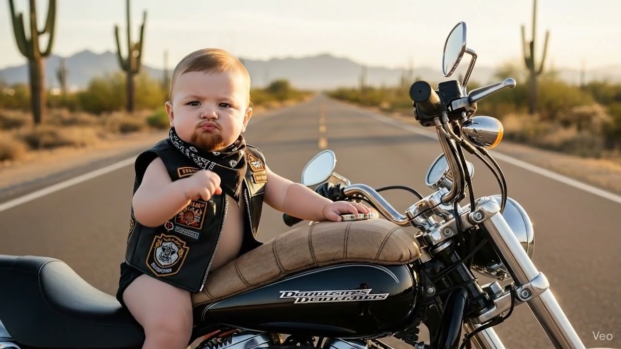 Tiny Baby, Huge Biker Attitude