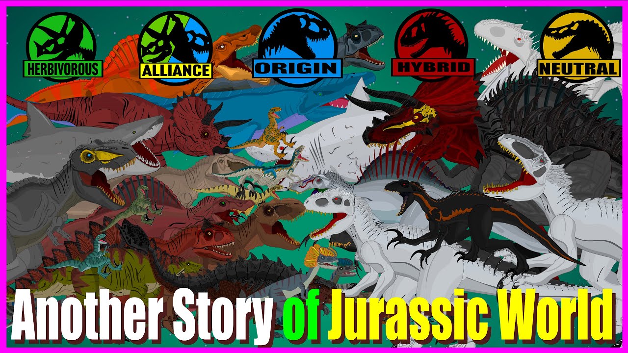 (Cartoon movie) Jurassic World : Battle of Hybrid Dinosaurs / Combined version(part7~14)