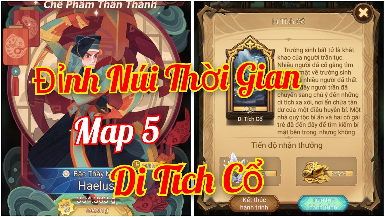 Afk Arena | Đỉnh Núi Thời Gian Map 5 - Di Tích Cổ | Thánh Địa AFK