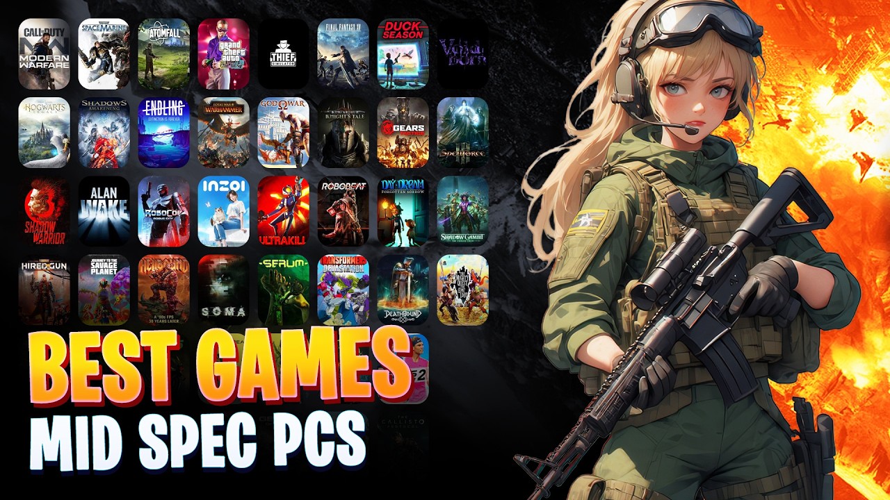 100 PC Games for for Mid-Tier and High-End GPUs (2GB VRAM / 4GB VRAM / 8GB VRAM)