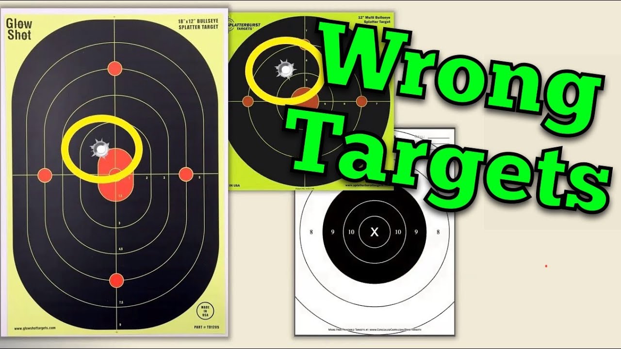 Are you using the Wrong Targets?  Best Targets for Dry & Live Fire