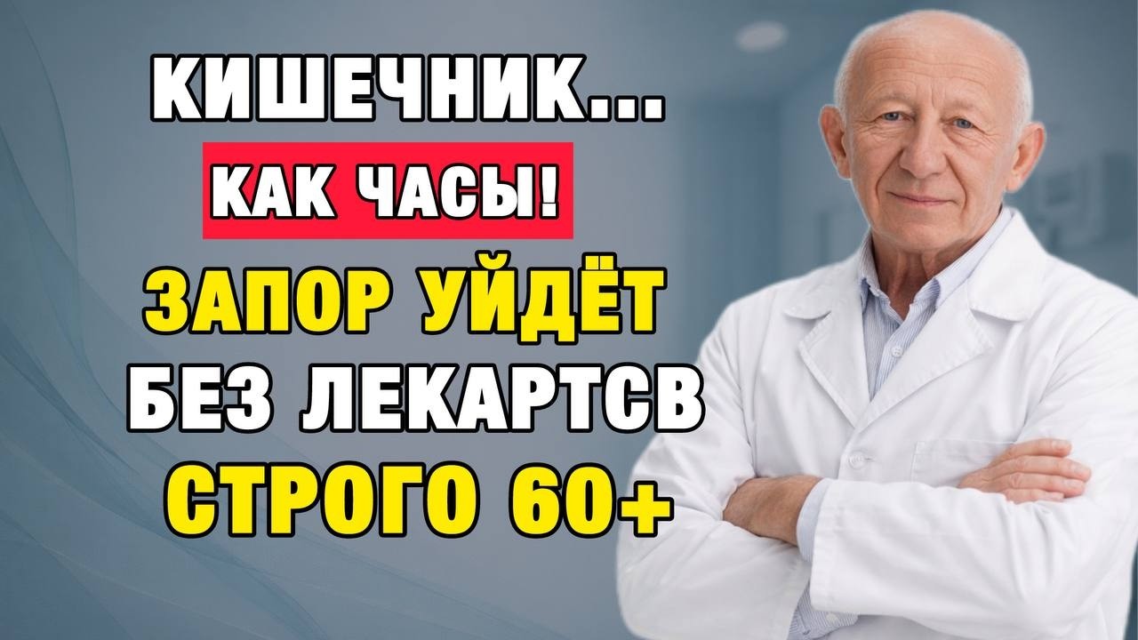 82% людей после 60 не знают об этом дефиците… и поэтому страдают от запора