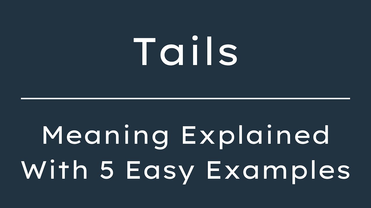 What Does Tails Mean? Tails Meaning in English With 5 Example Sentences
