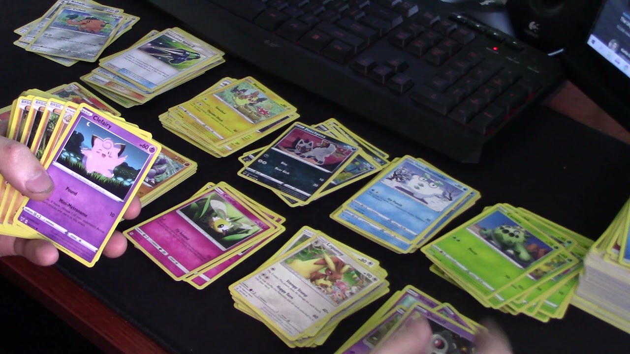 Sorting Pokemon Cards By Type ASMR