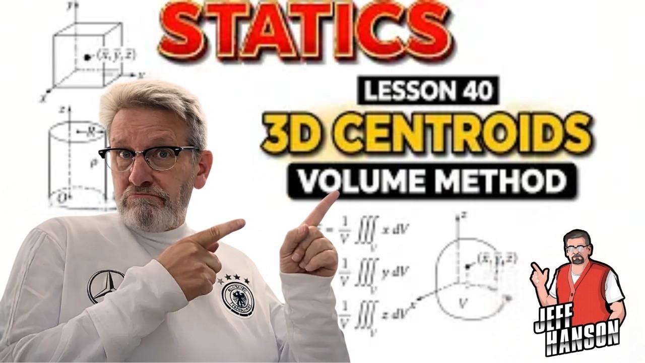 Statics: Lesson 40 - Centroid of a Volume, Table Method