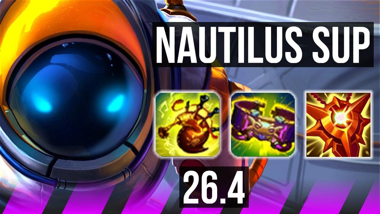NAUTILUS & Smolder vs LEONA & Samira (SUP) | Perfect KDA: 12/0/24, 19K damage | EUW Master | 26.4