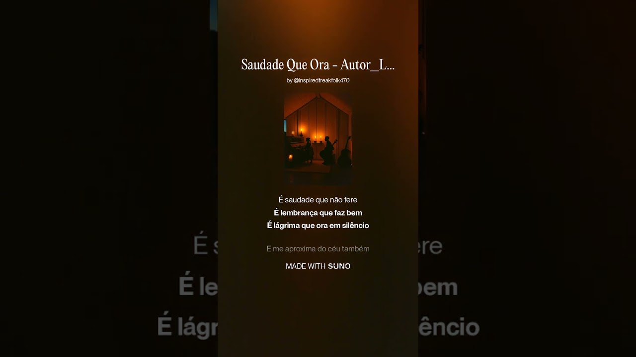 Saudade Que Ora   Autor Lenon Santana