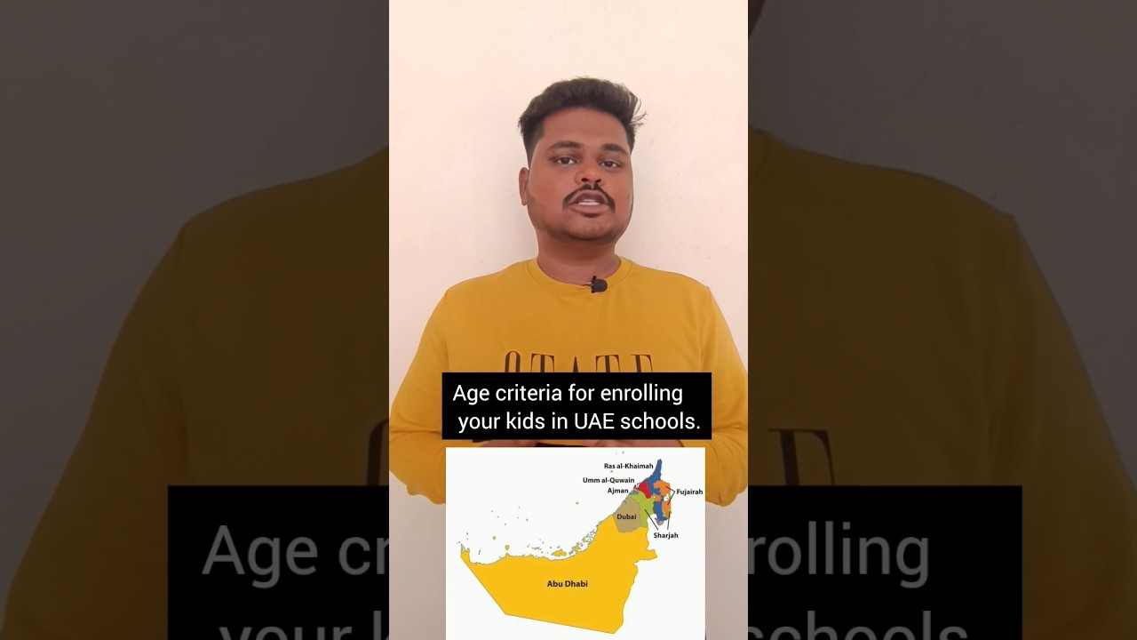 Age criteria for enrolling your kids in UAE schools 🎒#dubaiinfo #uaeschools