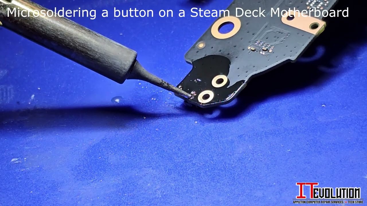 Steam Deck Motherboard Button Repair