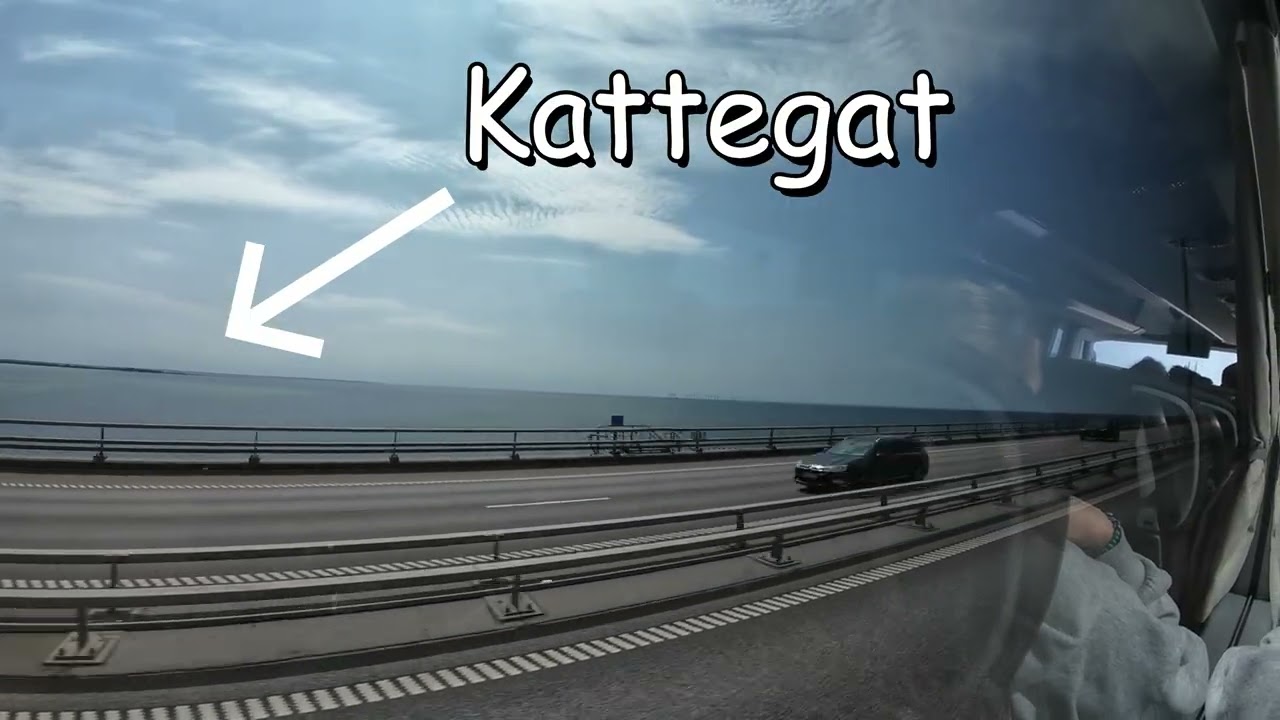 Bus Journey from Gothenburg to Copenhagen | Crossing the Kattegat