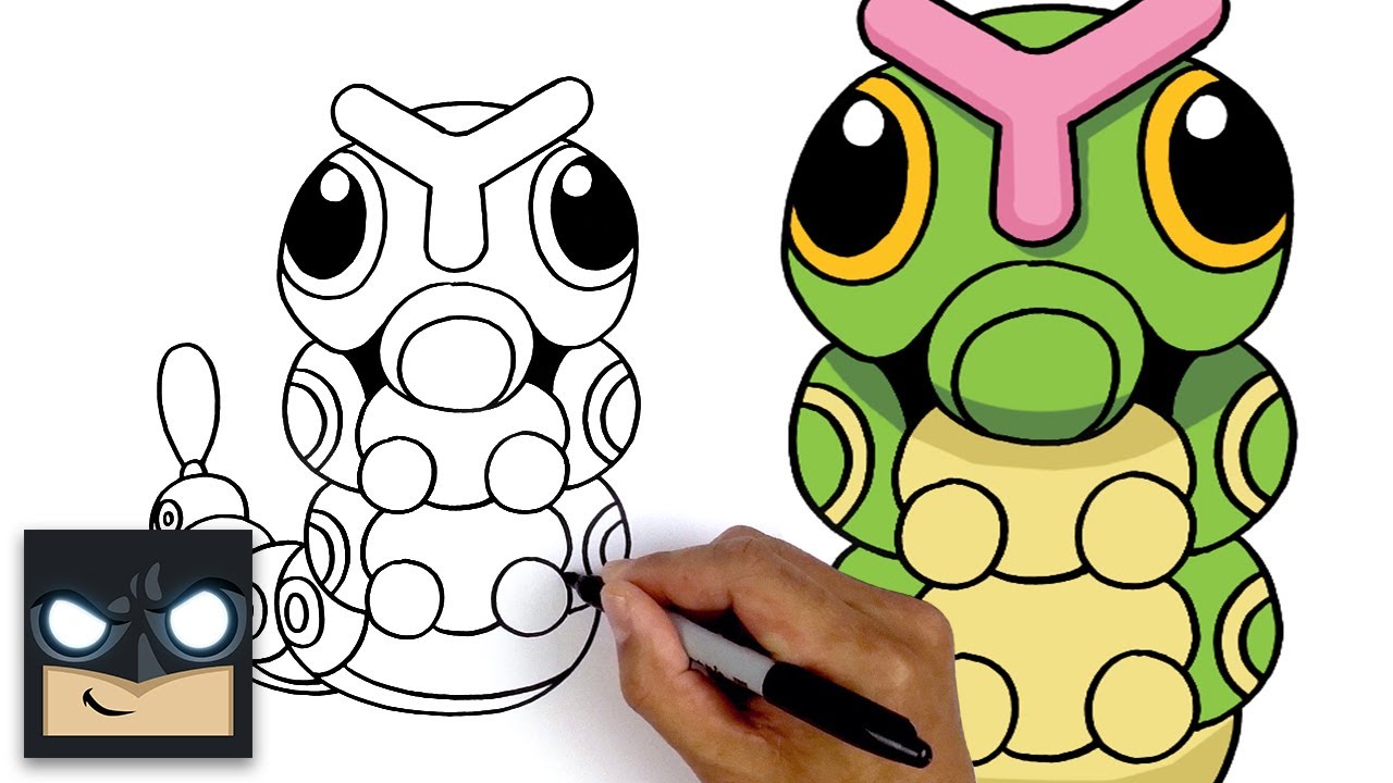 How To Draw Caterpie | Pokemon
