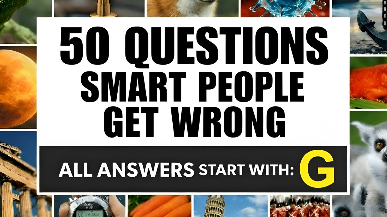 Difficult General Knowledge Quiz - (Every Answer Begins with G)