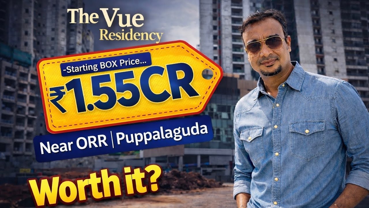 The VUE Residency | 3 BHK ReSale Apartments in Puppalaguda | Near ORR & FiDi | Gachibowli