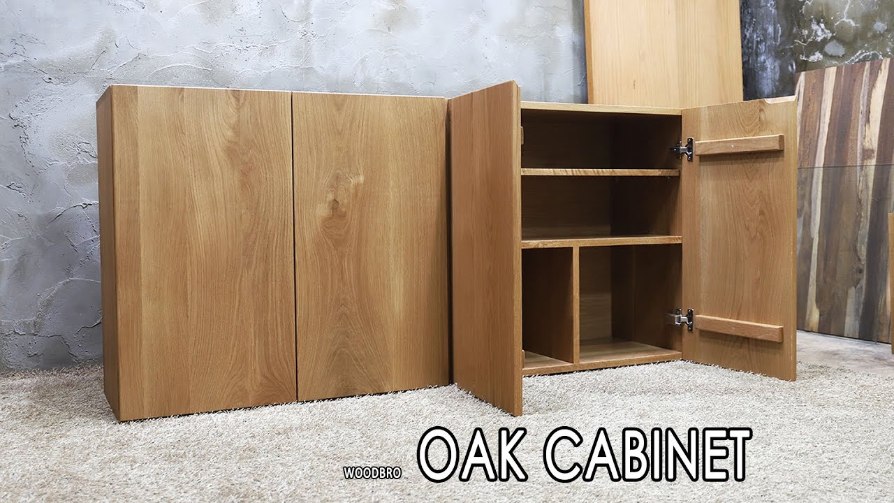 [목공] 오크 원목 캐비넷 / Oak Cabinet