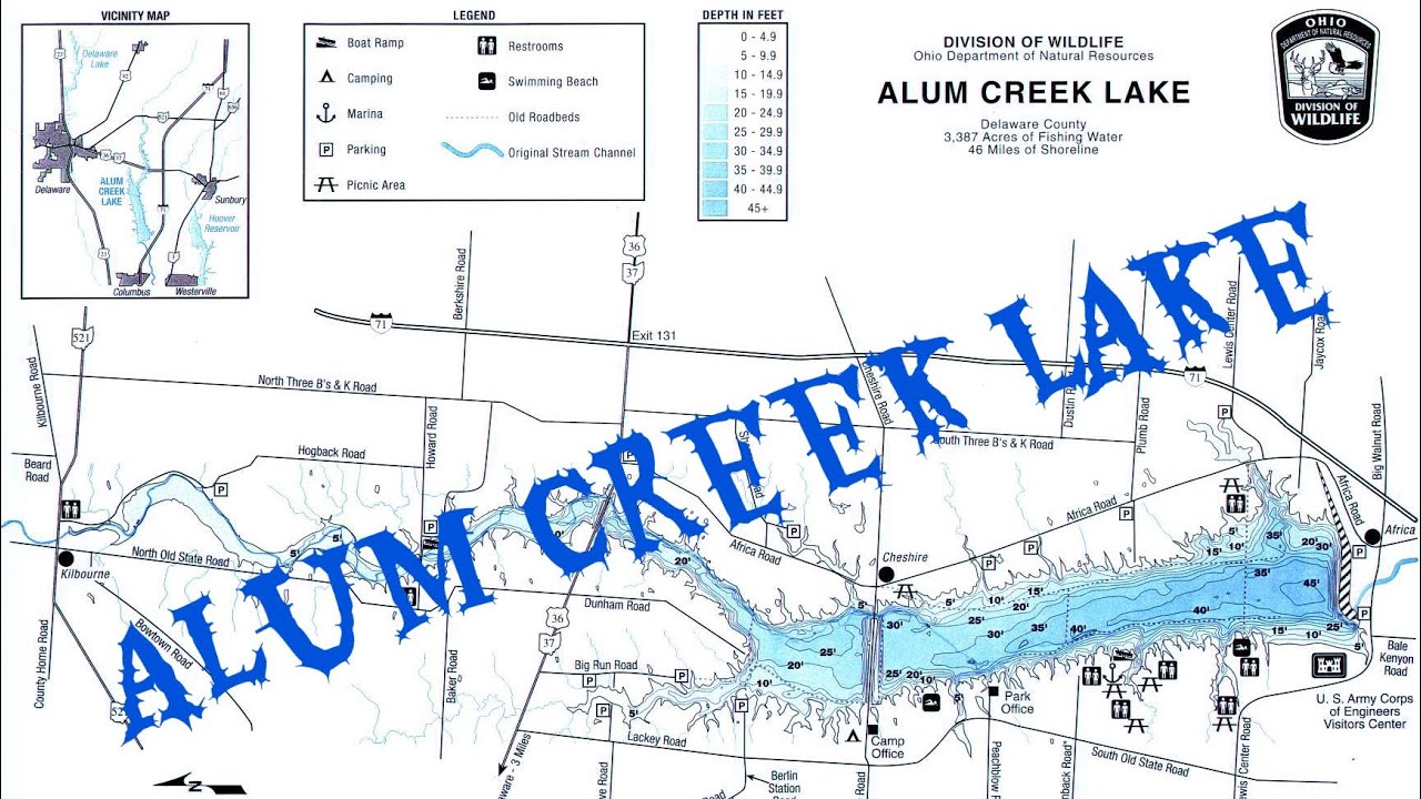 Fishing Alum Creek Lake, Ohio
