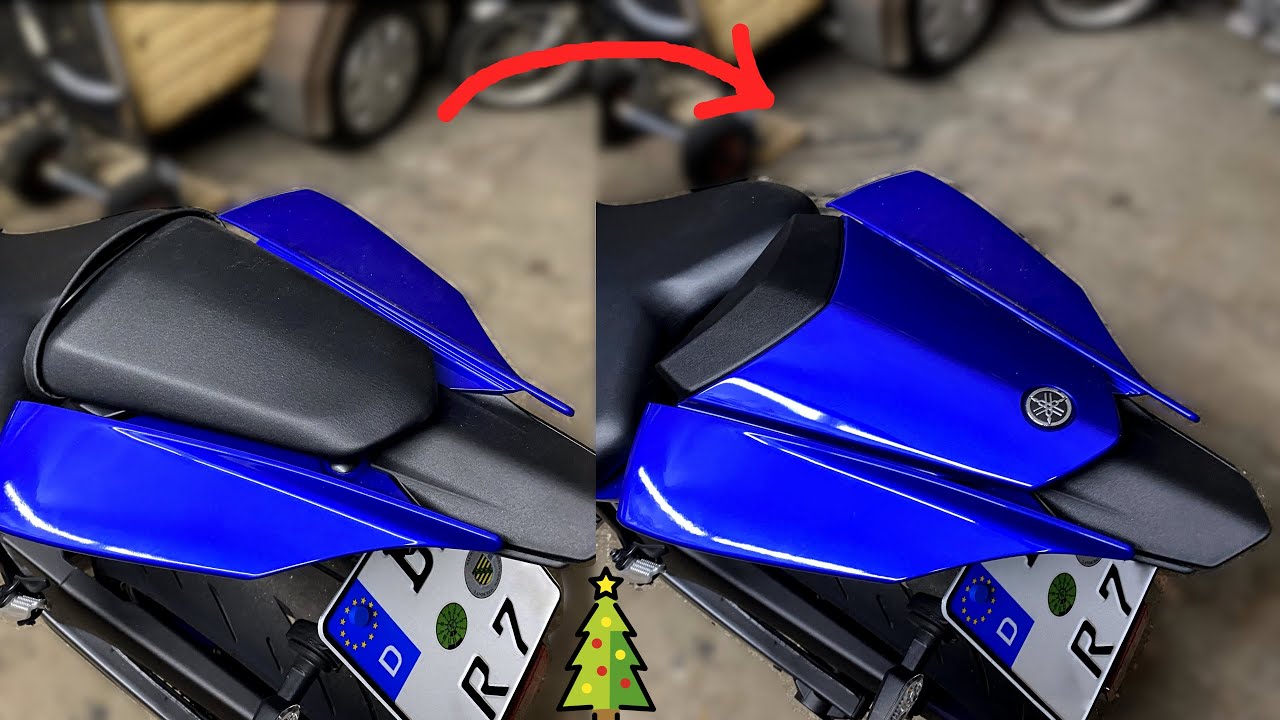 Sozuisabdeckung Yamaha R7 montieren + Soziusrasten demontieren | Yamablue
