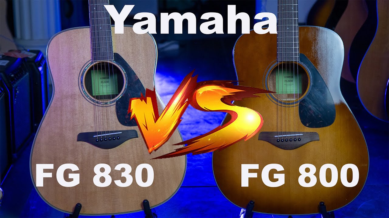 Yamaha FG800 VS FG830   | Acoustic Battle 25 |  Acoustic Guitar Comparison & Sound Test