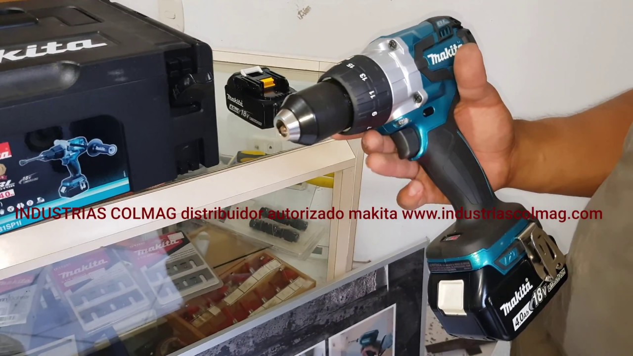 Taladro dhp481 Makita 18 voltios descripción y prueba de trabajo