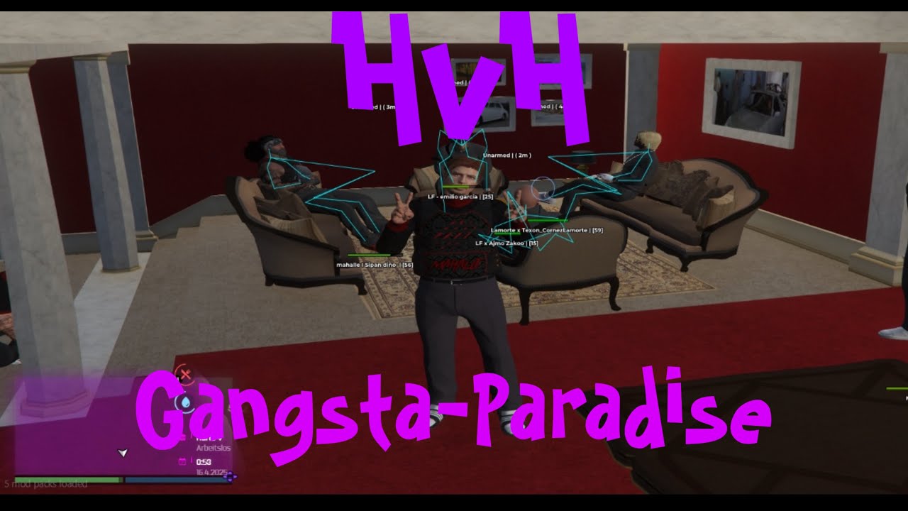 [HvH] [Camorra-City] X [Gangsta-Paradise] MVP macht Rollenspiel auf GP | FiveM Affe Champ auf 1