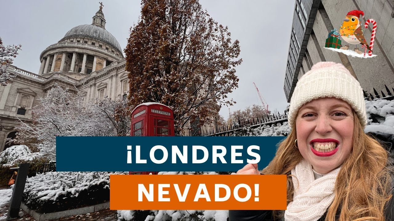 ¡Cae SUPER nevada en LONDRES! Os enseño TODO LONDRES nevado - St Paul's, Big Ben, Tower Bridge...