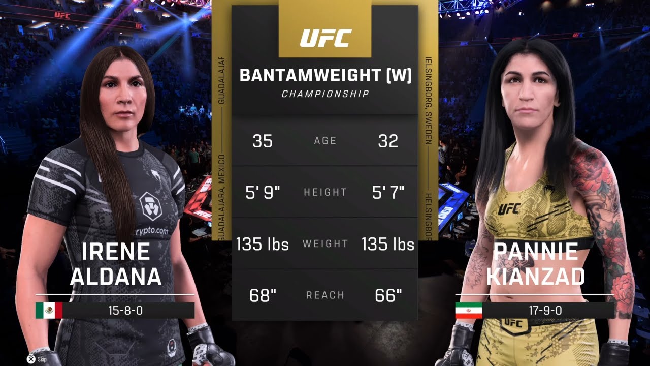 EA Sports UFC 5 Gameplay Irene Aldana vs Pannie Kianzad