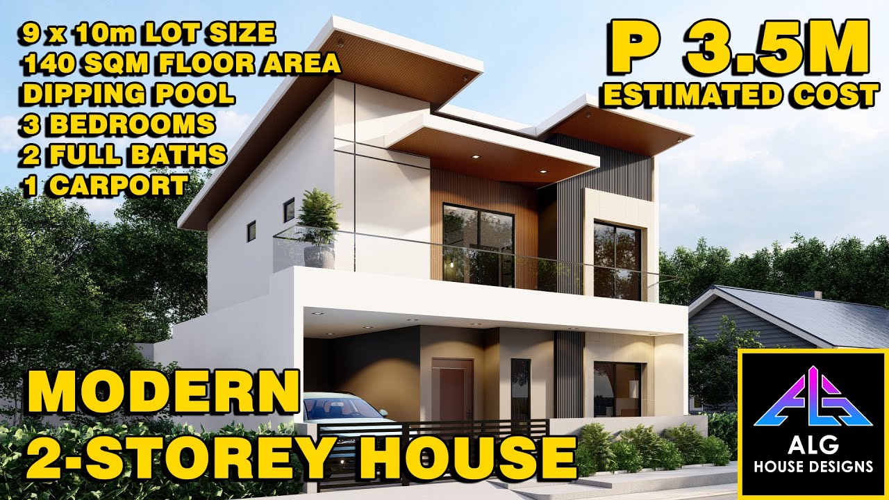 Modern Two-Storey Small-Lot House Design (2026) | Open-Concept Family Home | ALG Designs