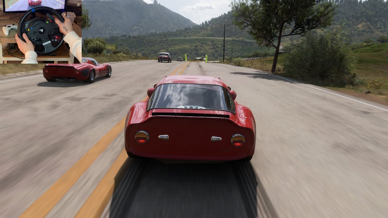 Alfa Rome Giulia TZ2 VS Classic Racers | Forza Horizon 5 Steering Wheel Gameplay