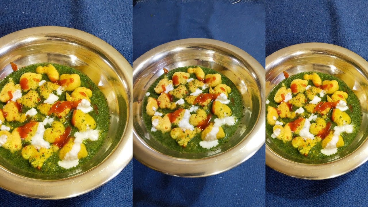 Pani wale dahi bhalle khaoge munh mein Pani a jaega#new recipe green dahi bhalle#recipe 😲💯