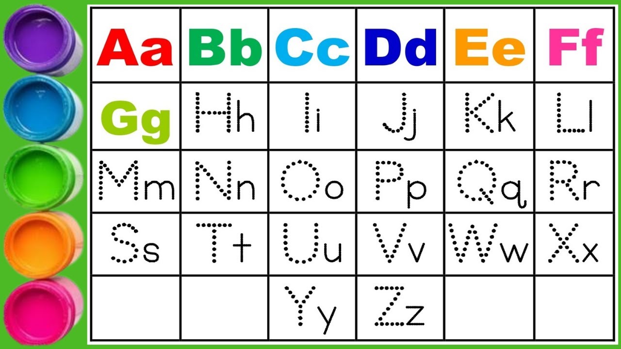 Learn With Izsha ✏️ | Capital & Small Letters Aa–Zz | ABC Tracing for Kids