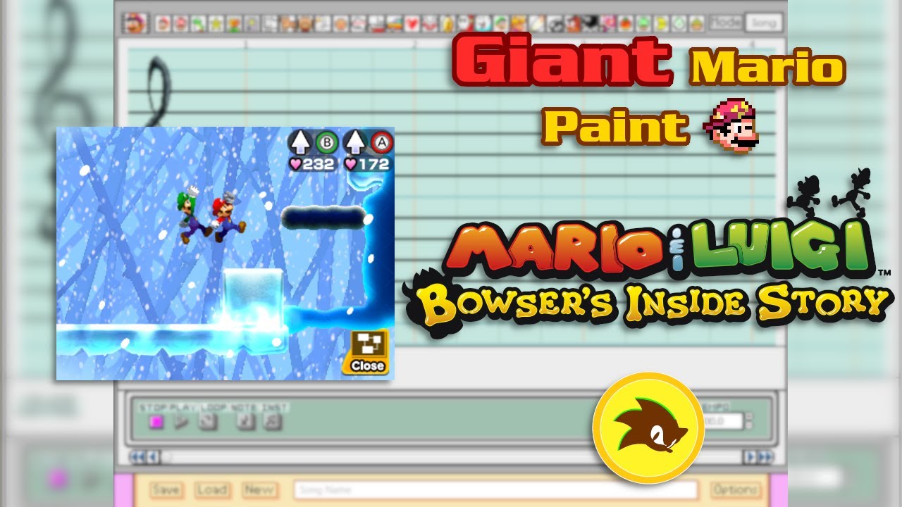 Giant Mario Paint - Mario & Luigi: Bowser's Inside Story - Deep Castle (Inside Bowser)