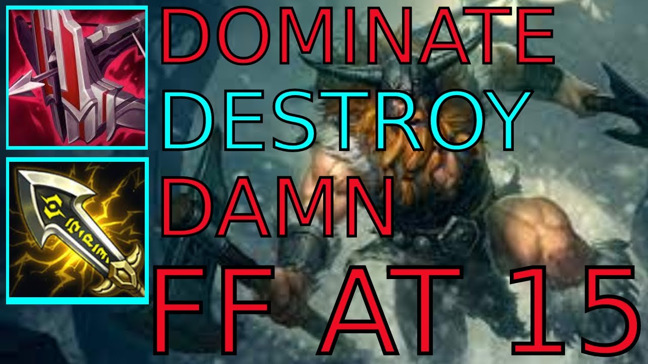 OLAF DOMINATES URGOT SO HARD EMEMY TEAM FF 15
