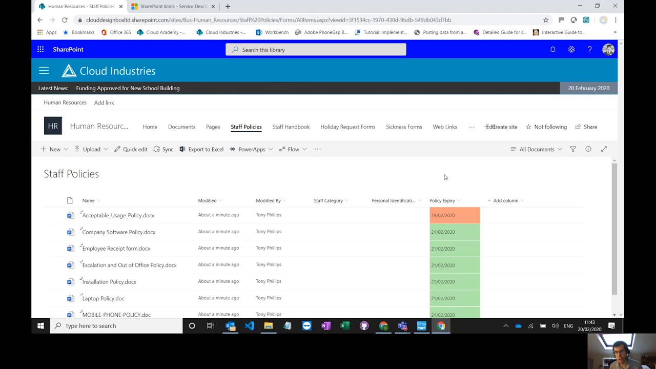 Управление сроком действия документов с помощью SharePoint и Power Automate (Flow)