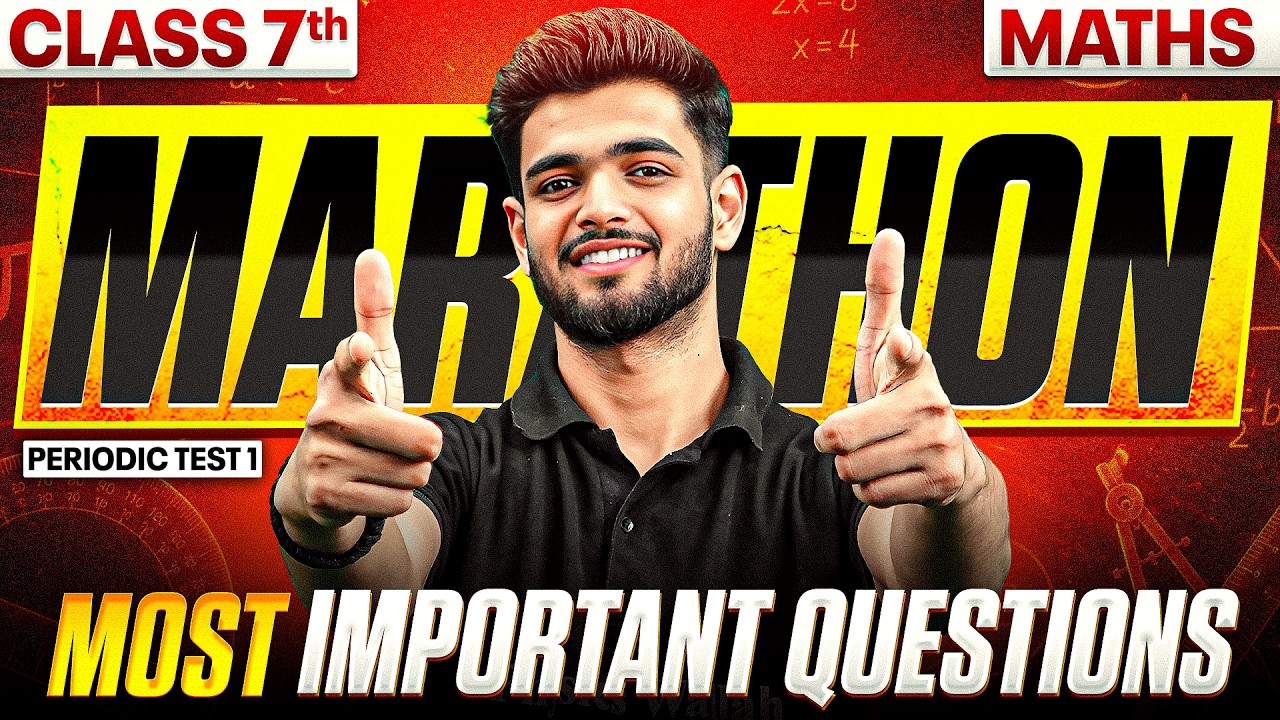 Class 7 Maths PT-1 Marathon | Most Important Questions | Priyanshu Sir 🔥