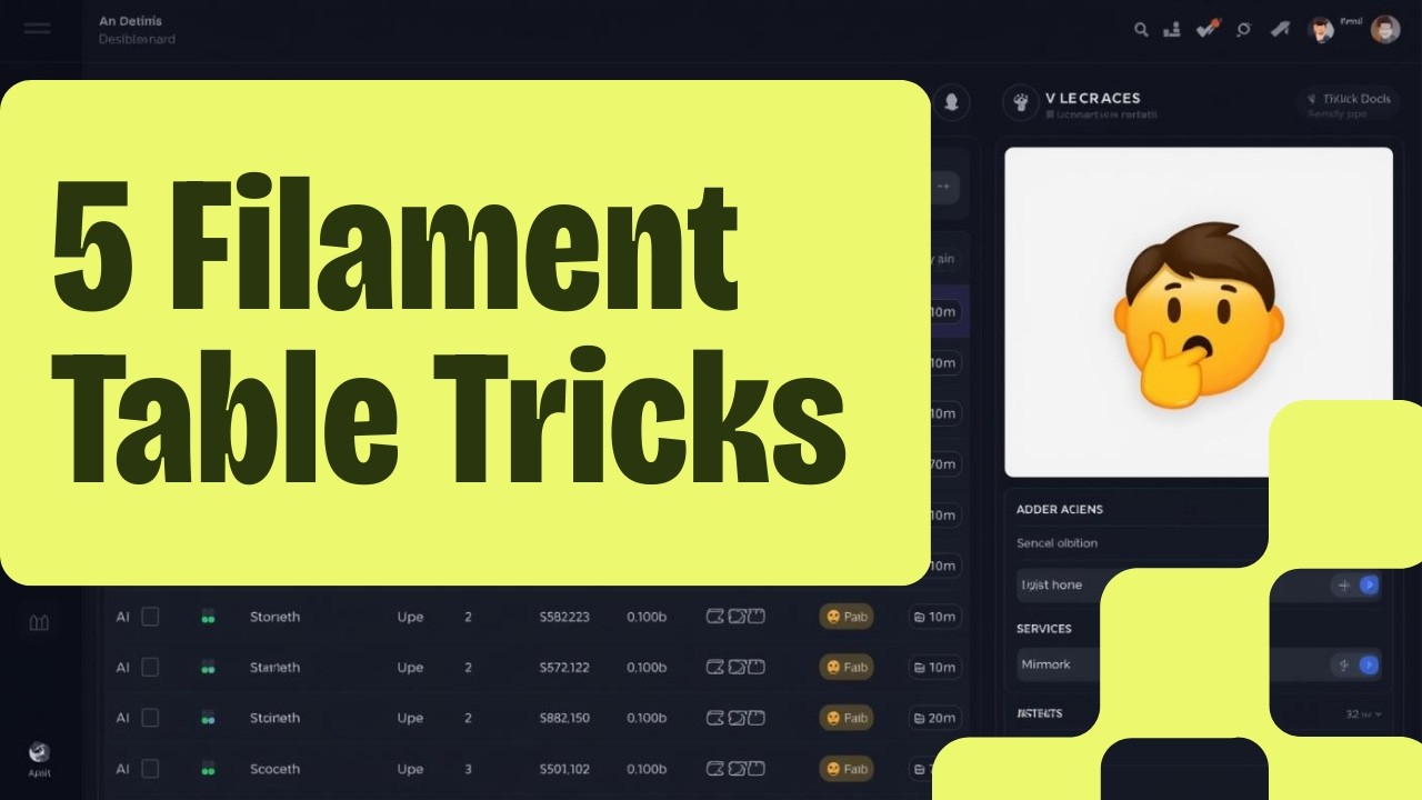 Filament Tables Tutorial: 5 Features You Must Know