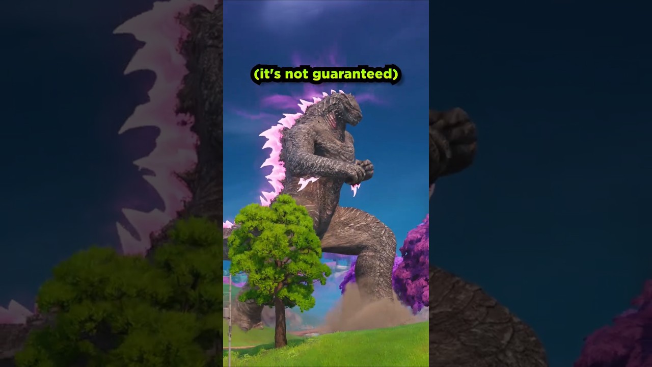 BECOMING GODZILLA in FORTNITE IS AWESOME! 😮