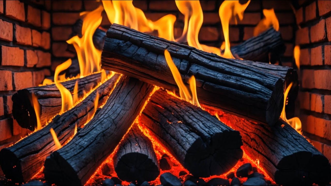 🔥 Create a Warm and Relaxing Ambiance with a Crackling Fireplace and Radiant Embers