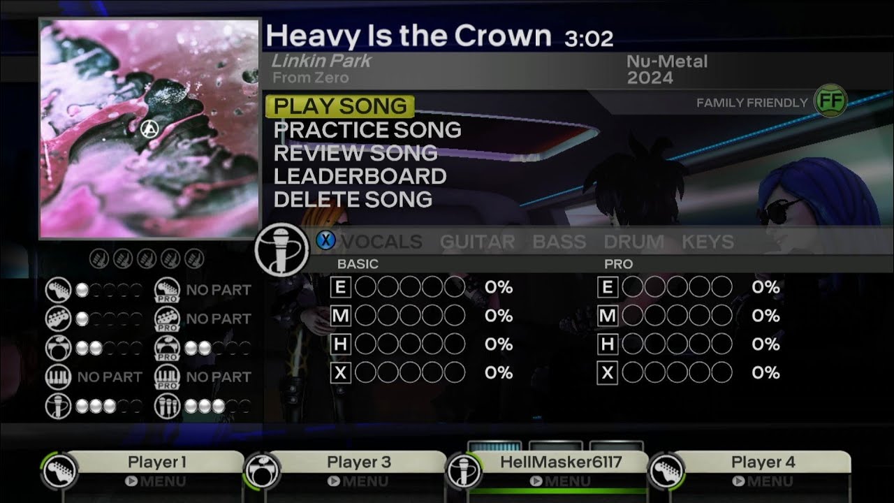 Rock Band 3 DX: Linkin Park: Heavy Is the Crown [[FULL BAND SHOWCASE]]