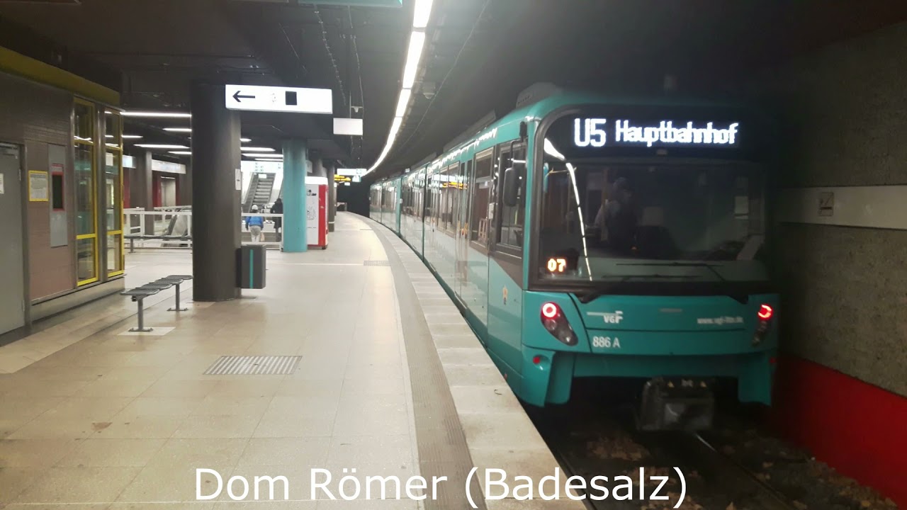 Ansagen U5 von Preungesheim bis Hauptbahnhof